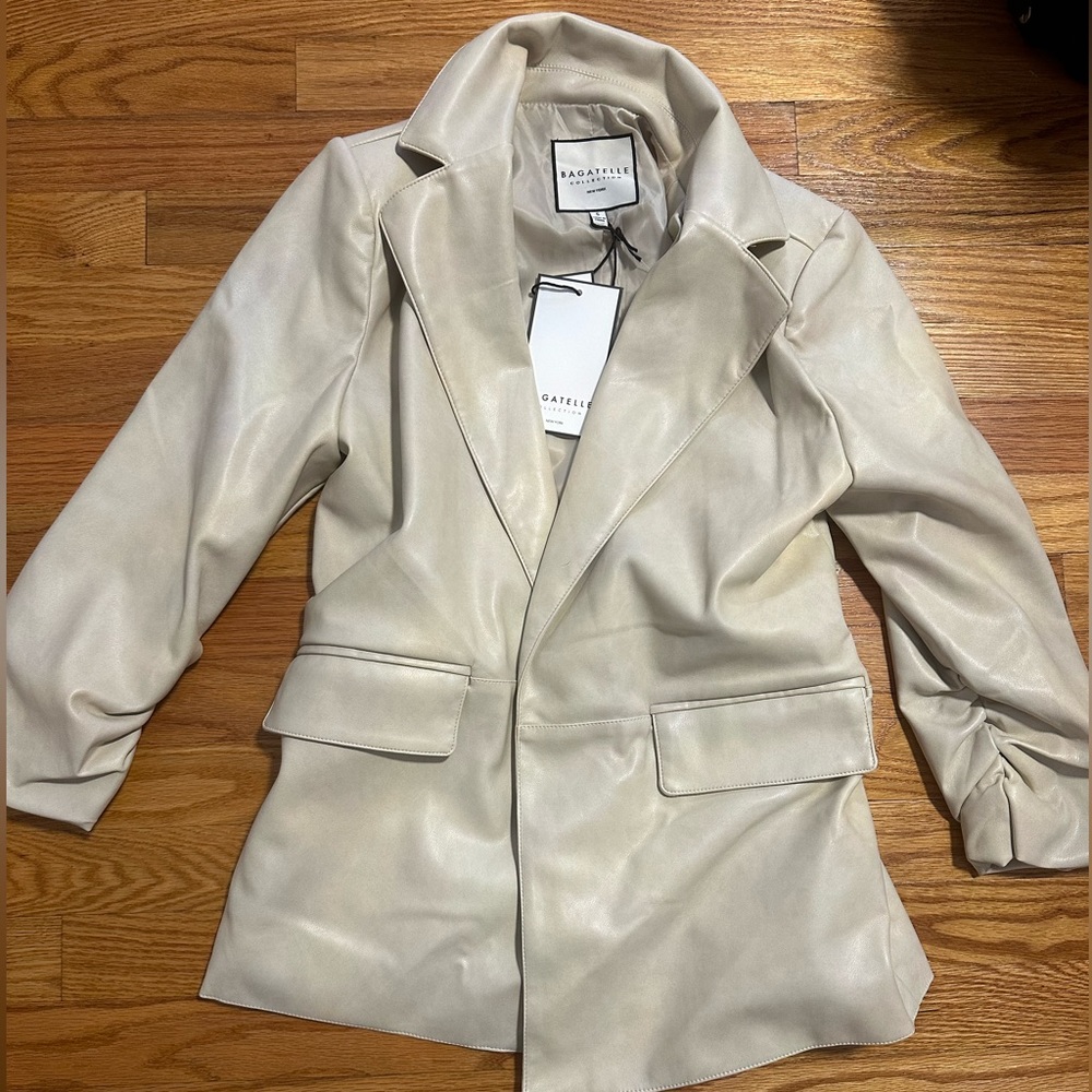 Bagatelle Leather Blazer Jacket